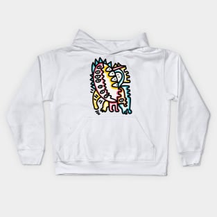 Japanese Creature Street Art Graffiti Kids Hoodie